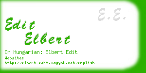 edit elbert business card